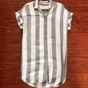 Madewell Button Down Tunic Shirt